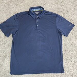 Maelreg Shirt Mens 2XL XXL Blue Performance Outdoor‎ Beach Casual Polo